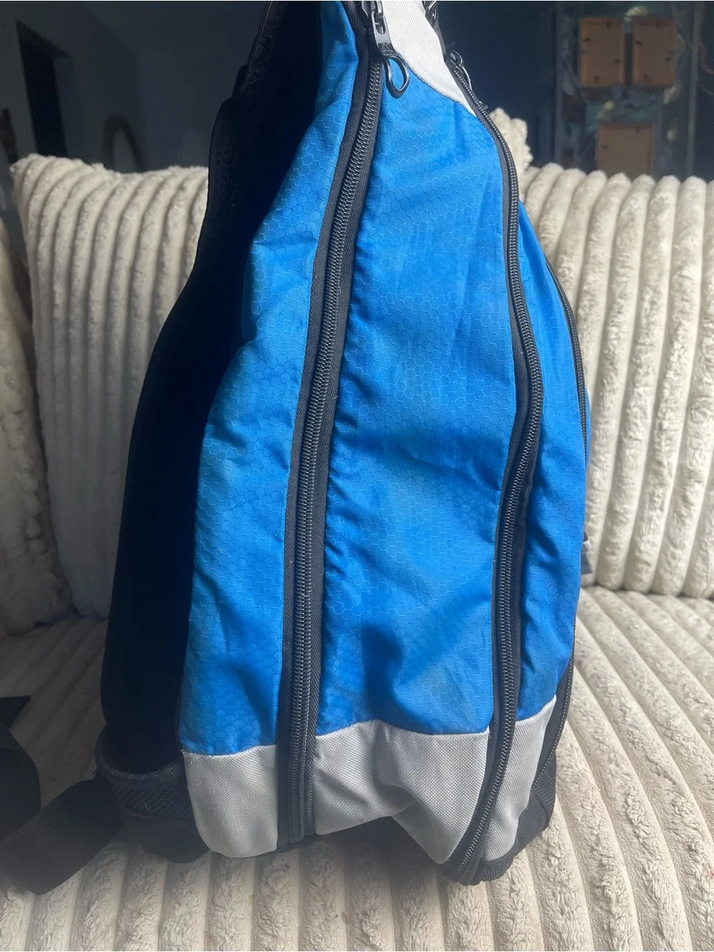 adidas Blue and Gray Men's Sling Belt Bag